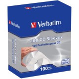 Verbatim 49976 papír, ablakos, öntapadó füllel fehér 100 db CD boríték