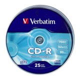 Verbatim CD-R írható CD lemez 700MB 25db hengeres (43432) - Lemez