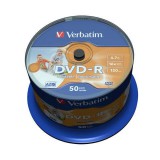 Verbatim DVD-R 16x Full Printable NO ID Cake (50) /43533/