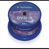 Verbatim DVD+R 4.7GB 16x DVD lemez 50db/henger  (43550) (43550) - Lemez