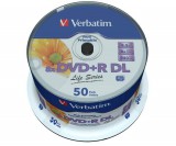 Verbatim DVD+R DL 8X LIFE SERIES NYOMTATHATÓ CAKE (50)