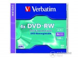 Verbatim DVD-RW 4,7 GB, 4x, újraírható, normál tokban