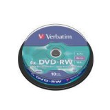 Verbatim DVD-RW 4x Cake (10) /43552/