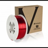 Verbatim PET-G filament 1.75mm, 1kg áttetsző piros (55054) (vm55054) - 3D nyomtató kellékek