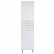 Vertex Bianca Plus 45 magas szekrény 2 ajtóval, 2 fiókkal, magasfényű fehér színben, jobbos