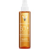 Vichy Capital Soleil Cell Protect láthatatlan Olaj SPF50+ Arcra, testre és hajvégekre 200ml