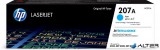 W2211A Lézertoner Color LaserJet Pro M182N, M183FW nyomtatókhoz, HP 207A, cián, 1,25k