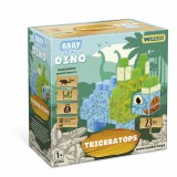 Wader: Baby Blocks Dínó építőkockák - Triceratops