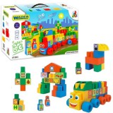 Wader: Építőkockák dobozban, közepes méret - 140 db-os