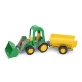 Wader: Farmer traktor autó utánfutóval