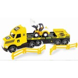 Wader: Magic Truck Technic kamion buldózerrel - 79 cm