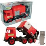 Wader: Middle Truck kukásautó, 42 cm - piros
