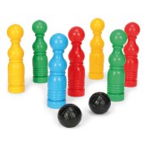 Wader: Műanyag teke szett - 7 db-os