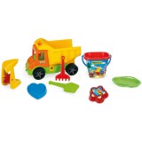 Wader: Multi dömper homokozó készlettel, 38 cm - nagy