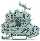 WAGO 2000-2238 vezetékösszekötő 4 vezetékes szürke