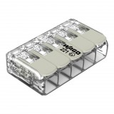 Wago 221-485 Vezeték összekötő rögzítő-leválasztókkal; minden vezetéktípushoz; robbanásbiztos alkalmazásokhoz; max. 4 mm²; 5 vezeték