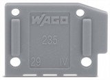 WAGO 235-100 Véglap;snap-fit típus;1 mm vastag;szürke