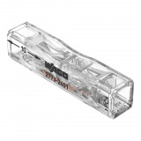 Wago 2773-2401 PUSH WIRE® soros vezeték összekötő; tömör és sodrott vezetékekhez; max. 4 mm²; 2 vezeték; áttetsző készülékház; Átlátszó burkolat