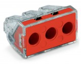 Wago 773-173 PUSH WIRE® csatlakozó kötődobozokhoz; tömör és sodrott vezetékekhez; max. 6 mm²; 3 vezeték;