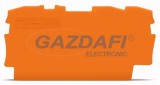WAGO vég és középső lemez narancssárga 2000-1392