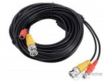 WaliSec WS-HDVP100FT-CU BNC+DC táp kábel 30m, HD kamerákhoz, fekete