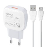 Wall charger LDNIO A1306Q 18W + MicroUSB cable