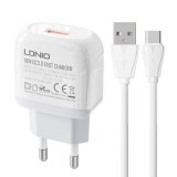 Wall charger LDNIO A1307Q 18W + USB-C cable