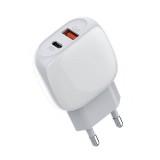 Wall charger LDNIO A2313C USB, USB-C + USB-C - Lightning cable