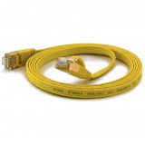Wantec FTP CAT6a Patch kábel 0.2m - Sárga (7058)