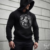 Warrior soul, no pain no gain - fekete pulóver