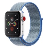 watchmyband Acélkék tépőzáras szövet szíj