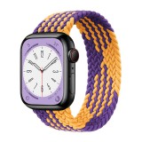 watchmyband Banánsárga-püspöklila fonott szövet szíj