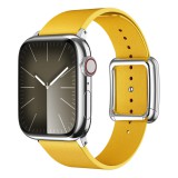 watchmyband Citromsárga modern csatos  bőr szíj