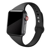 watchmyband Éjfekete slim szilikon szíj