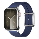 watchmyband Éjkék modern csatos  bőr szíj