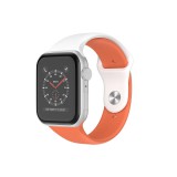 watchmyband Fehér-narancs dupla színű szilikon szíj