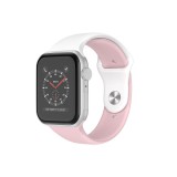 watchmyband Fehér-rózsaszín dupla színű szilikon szíj