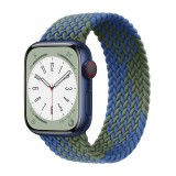 watchmyband Párizsi-kék military-zöld fonott szövet szíj