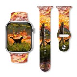 watchmyband Van Gogh macskája mintás szilikon szíj