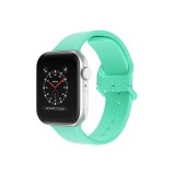 watchmyband Vízzöld csatos szilikon szíj zöld csattal