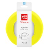 WAUDOG fröccsenésgátló szilikon tál - sárga 750ml