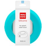 WAUDOG fröccsenésgátló szilikon tál - türkiz 1000ml