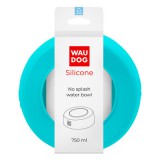 WAUDOG fröccsenésgátló szilikon tál - türkiz 750ml
