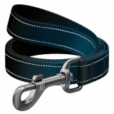 WAUDOG Mono Reflective kutya póráz – fekete 200cm