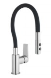 Wave Yoga Easy Fix flexibilis mosogató csaptelep, fekete (WVJG01EF)