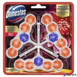 WC frissítő blokk, 3 db-os, DOMESTOS "Aroma Lux", dália és sárkánygyümölcs