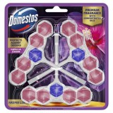 WC frissítő blokk, 3 db-os, DOMESTOS Aroma Lux, hibiszkusz (KHT1176)