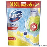 WC frissítő blokk, 6 db-os, DOMESTOS "Power 5", lime