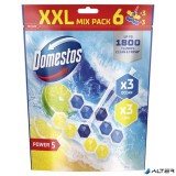WC frissítő blokk, 6 db-os, DOMESTOS "Power 5", óceán és lime