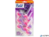 . WC tisztító blokk, 2 fázisú, 3x45 g, "Brait Hygiene and fresh", orgona